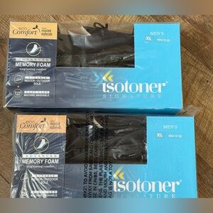 Isotoner Signature Black and Cream Slippers